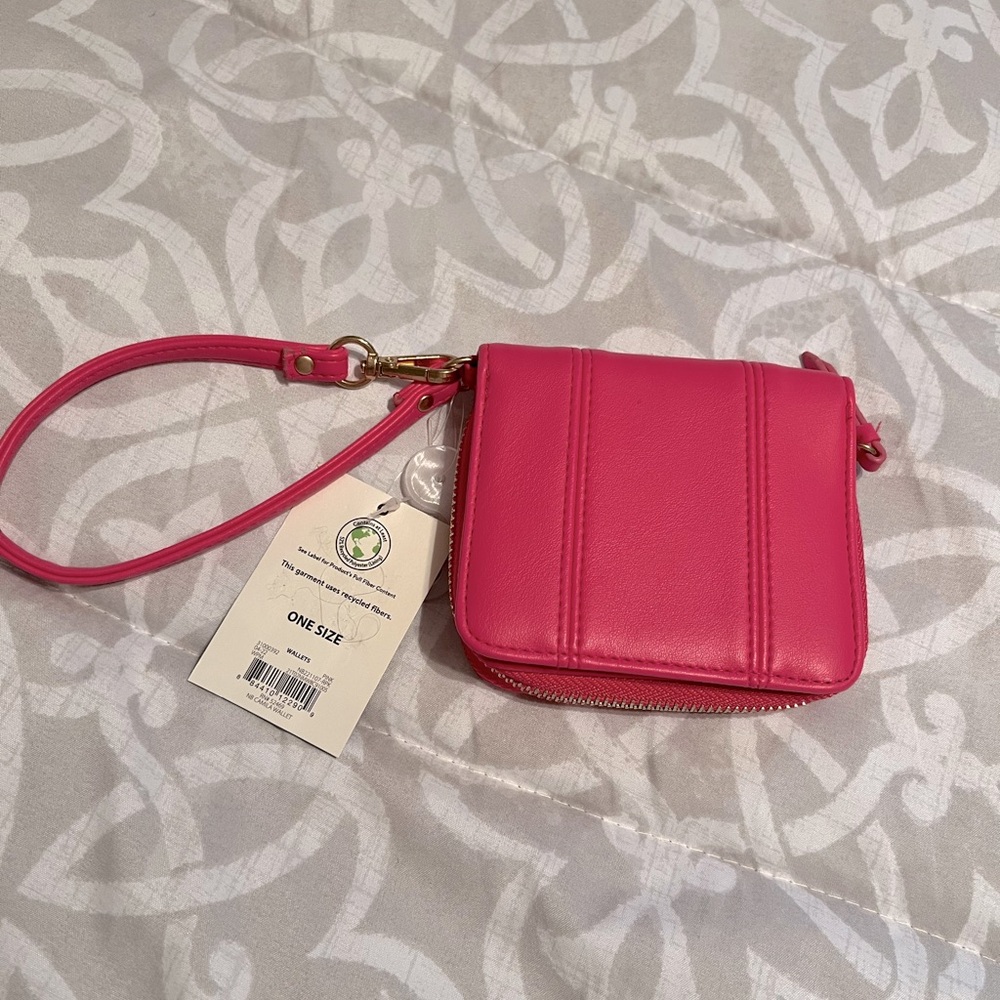 No Boundaries hot pink wallet